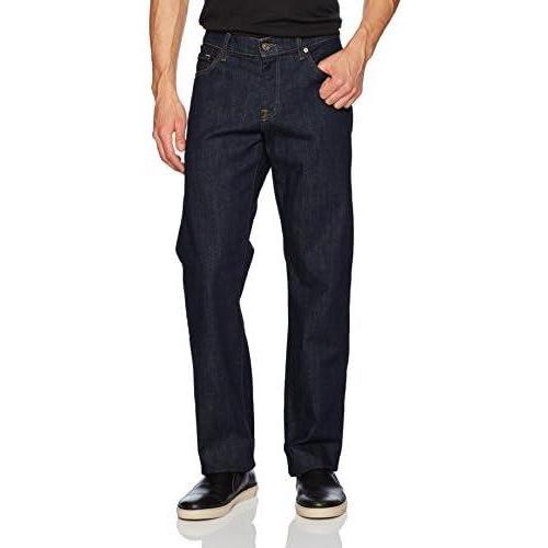 image7 For All Mankind Mens Austyn Relaxed Fit Straight Leg JeansMidtown Dark