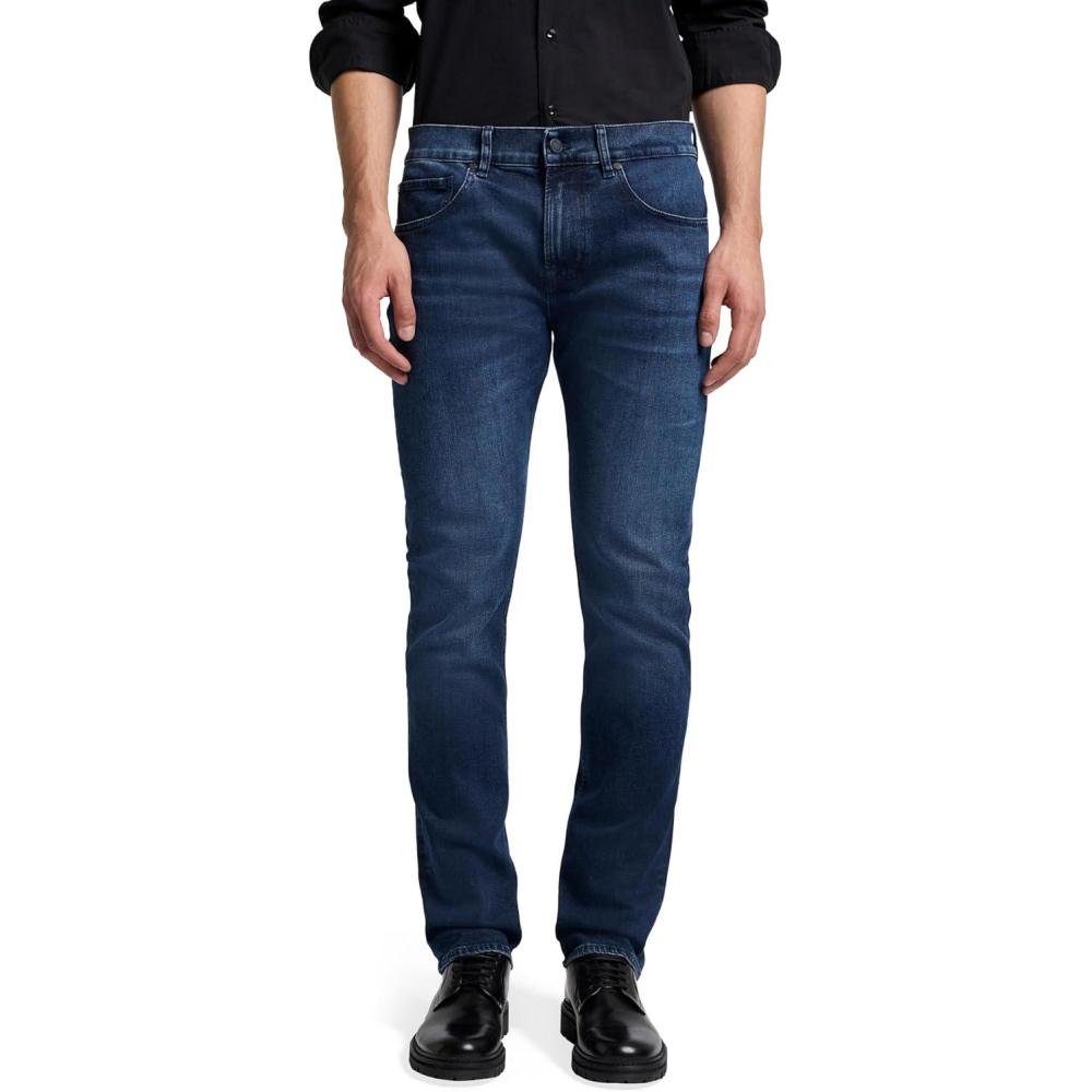 image7 for All Mankind Mens Luxe Performance Straight Leg JeansDark Blue
