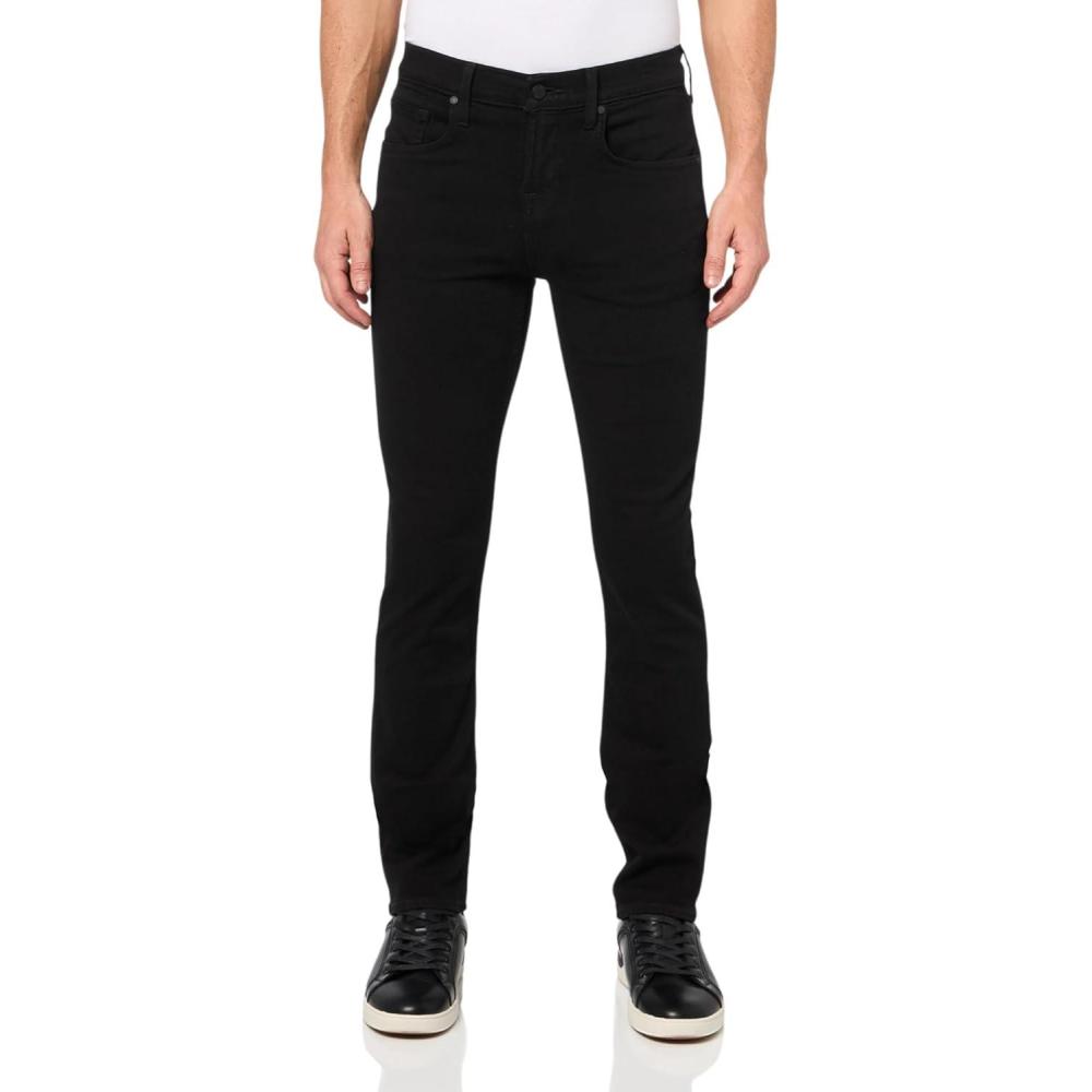 image7 for All Mankind Mens Slimmy Clean Pocket Slim Fit JeansBlack