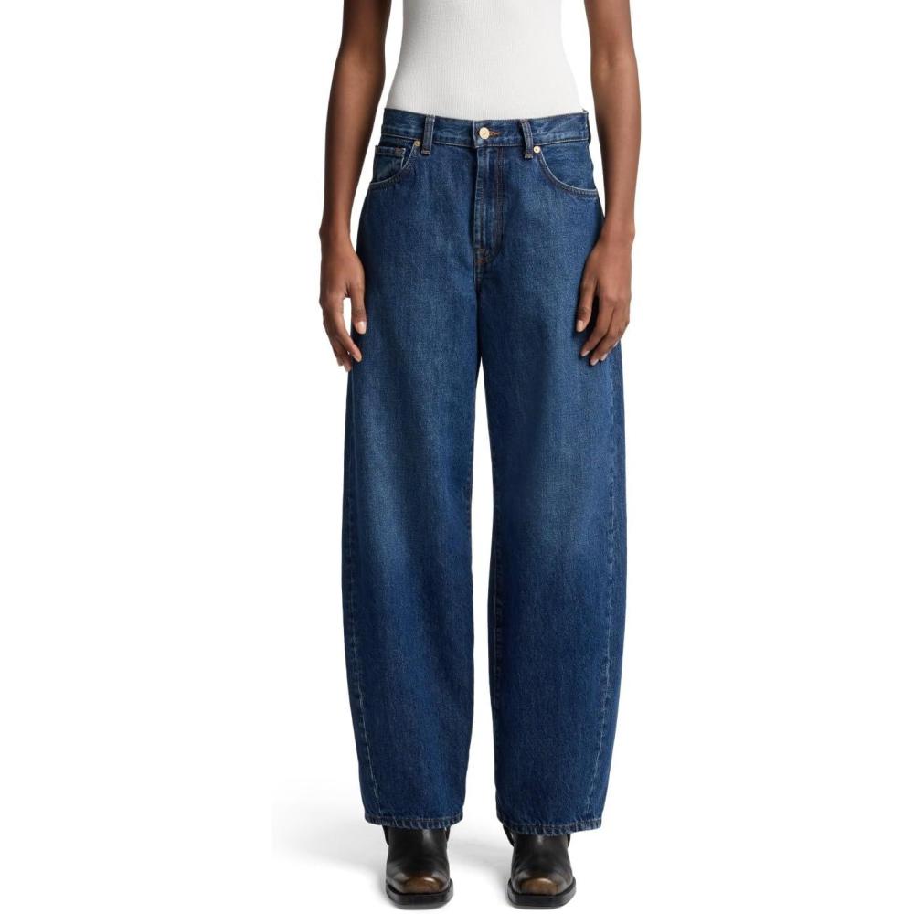 image7 for All Mankind Womens Twisted Bonnie Barrel Leg JeansRadar