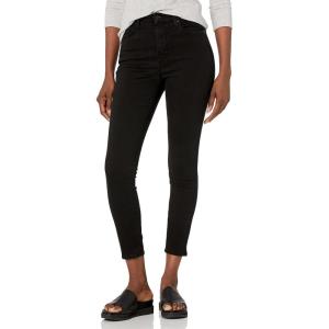 7 For All Mankind Women’s High Waist Ankle Gwen Squiggle Jeans(Nightblack)