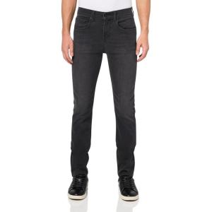 7 for All Mankind Mens Slimmy Clean Pocket Slim Fit Jeans(Washed Black)