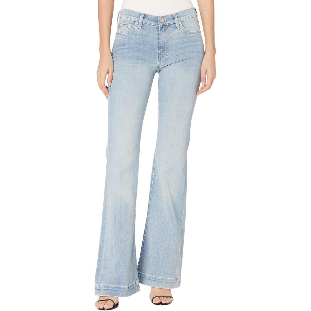 image7 for All Mankind Womens 7 for All Mankind Womens Tailorless Dojo Regular Fit Flared JeansGrace Blue