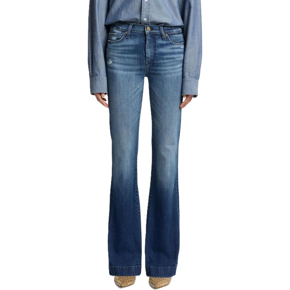 image7 for All Mankind Womens Dojo Trouser JeansLake Blue