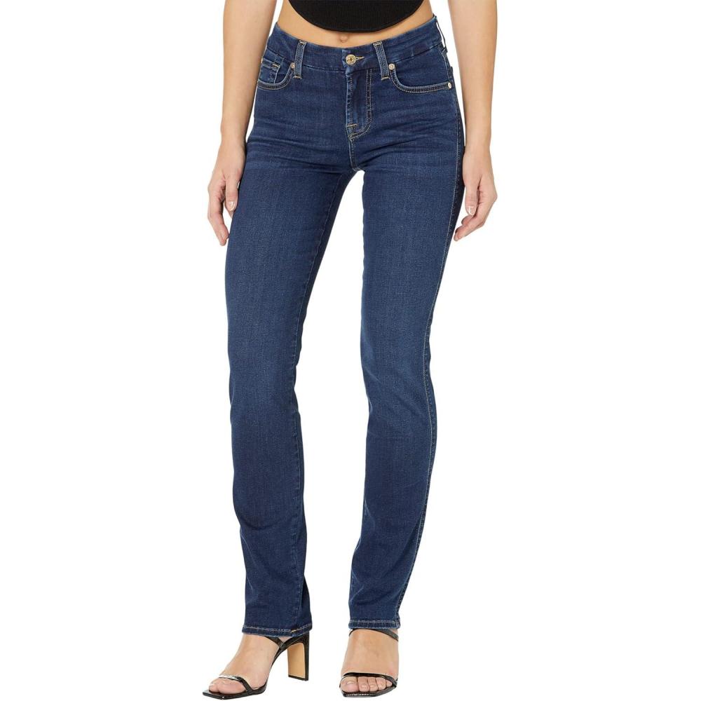 image7 for All Mankind Womens Kimmie StraightLeg JeansRinsed Indigo