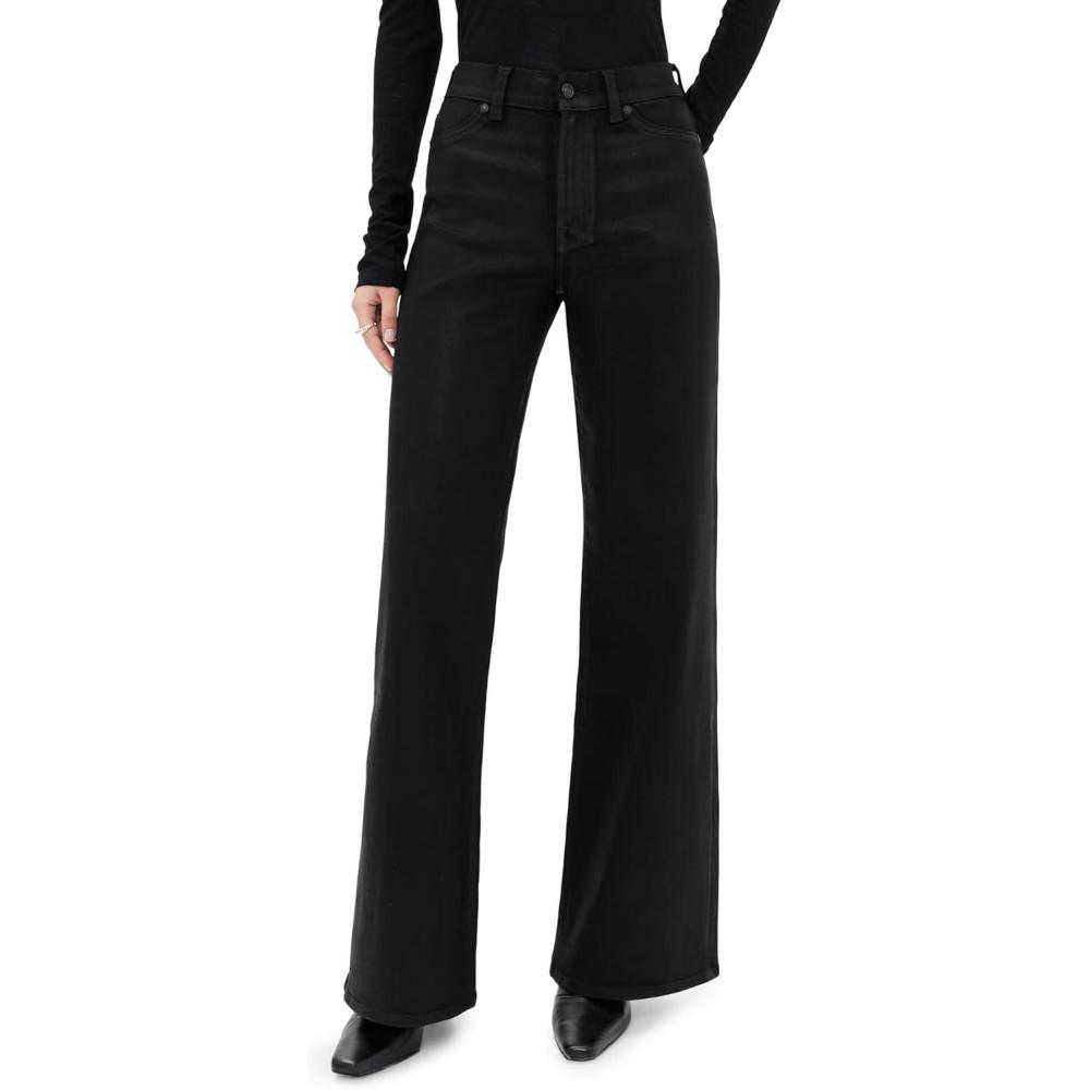 image7 for All Mankind Womens LottaCoated Black