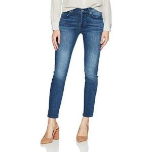 7 For All Mankind Women’s Destroyed Josefina Boyfriend Mid Rise Jeans(Rich Blue Ocean)