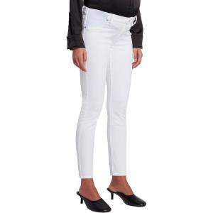 7 For All Mankind Women’s [Maternity] The Ankle Skinny Fit Jeans, Clean White