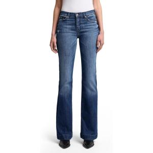 7 for All Mankind Womens 7 for All Mankind Women’s Tailorless Dojo Regular Fit Flared Jeans(Lake Blue X)
