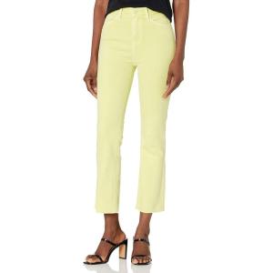 7 for All Mankind Womens High-Waist Slim Kick JeansJeans(Sunny Lime)