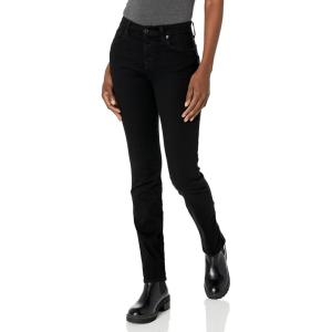 7 for All Mankind Womens Kimmie Straight-Leg Jeans(Rinse Black)