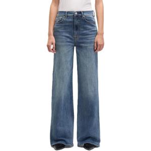 7 for All Mankind Womens Ultra High Rise Jo Wide Leg Jeans(Swim)