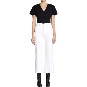 7 for All Mankind Womens Ultra High-Rise Cropped Jo in Luxe Vintage Soleil(Soleil (White))