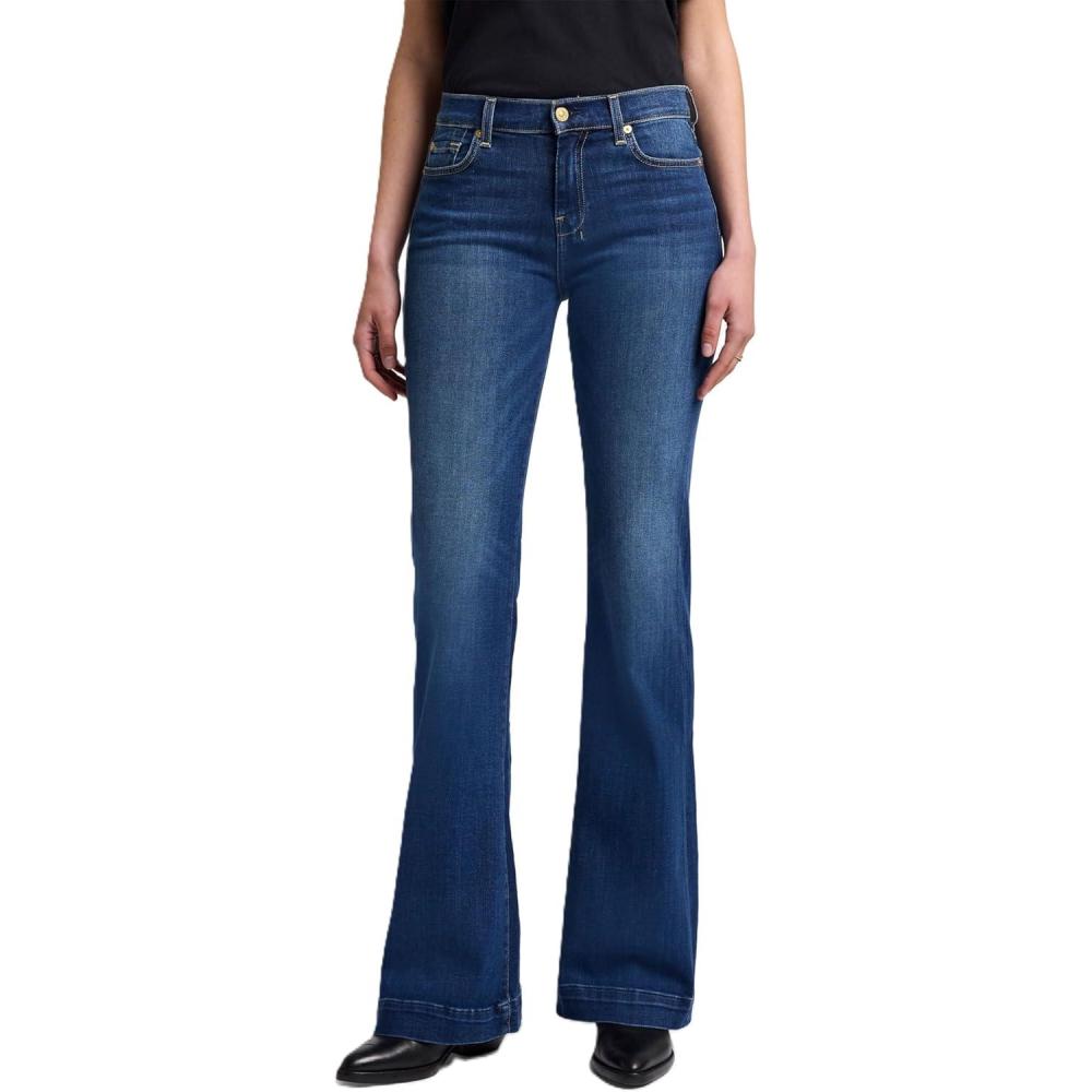 image7 For All Mankind Womens Bair Dojo Wide Leg Trouser JeansMedium Melrose