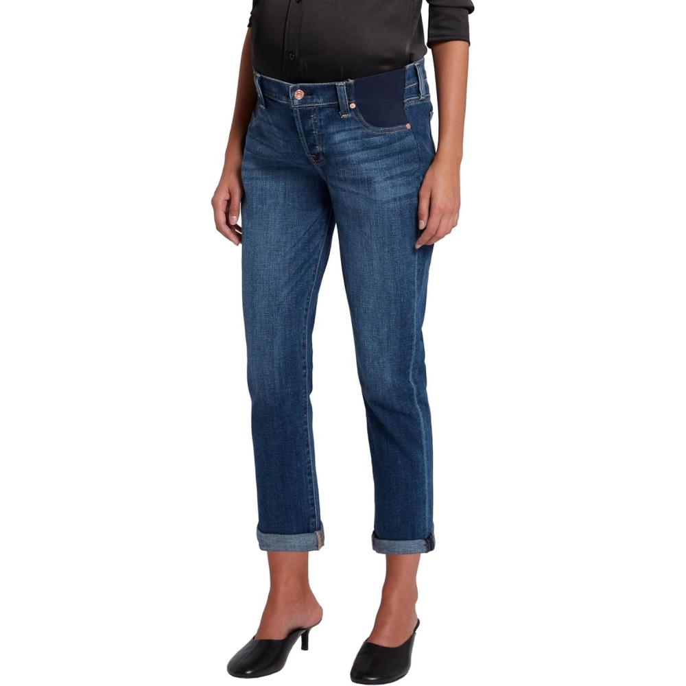 image7 For All Mankind Womens Maternity Josefina Broken Twill Boyfriend JeanVanity