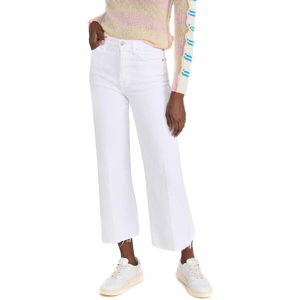 image7 for All Mankind Womens Ultra HighRise Cropped Jo JeansSoleil White