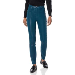 7 For All Mankind Women’s High-Waist Ankle Skinny Faux Jeans(Coated Peacock)