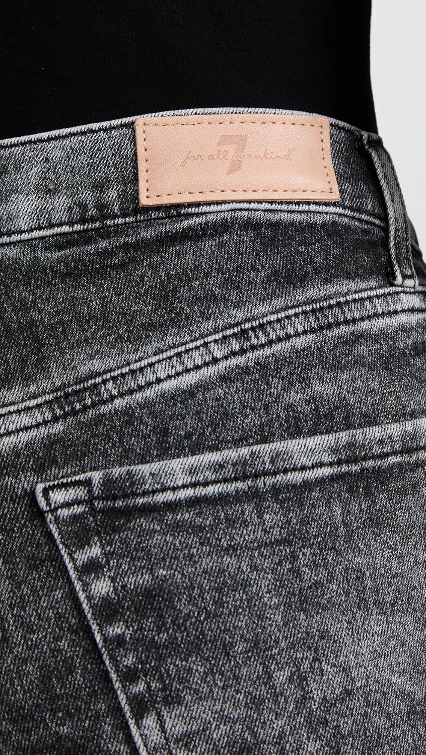 image:image7 for All Mankind Womens High Waist Cropped Straight JeansLuxe Vintage Felix Black