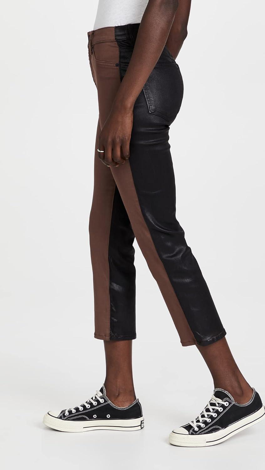 image:image7 for All Mankind Womens High Waist Cropped Straight JeansMilk Chocolate Black