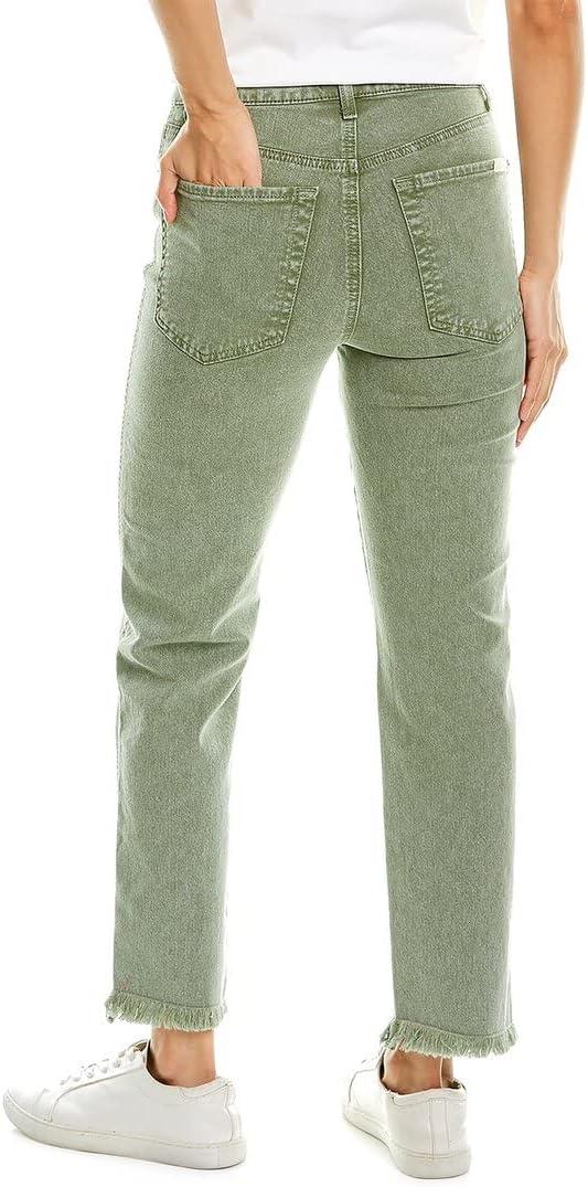 image:image7 for All Mankind Womens High Waist Cropped Straight JeansMineral Olive