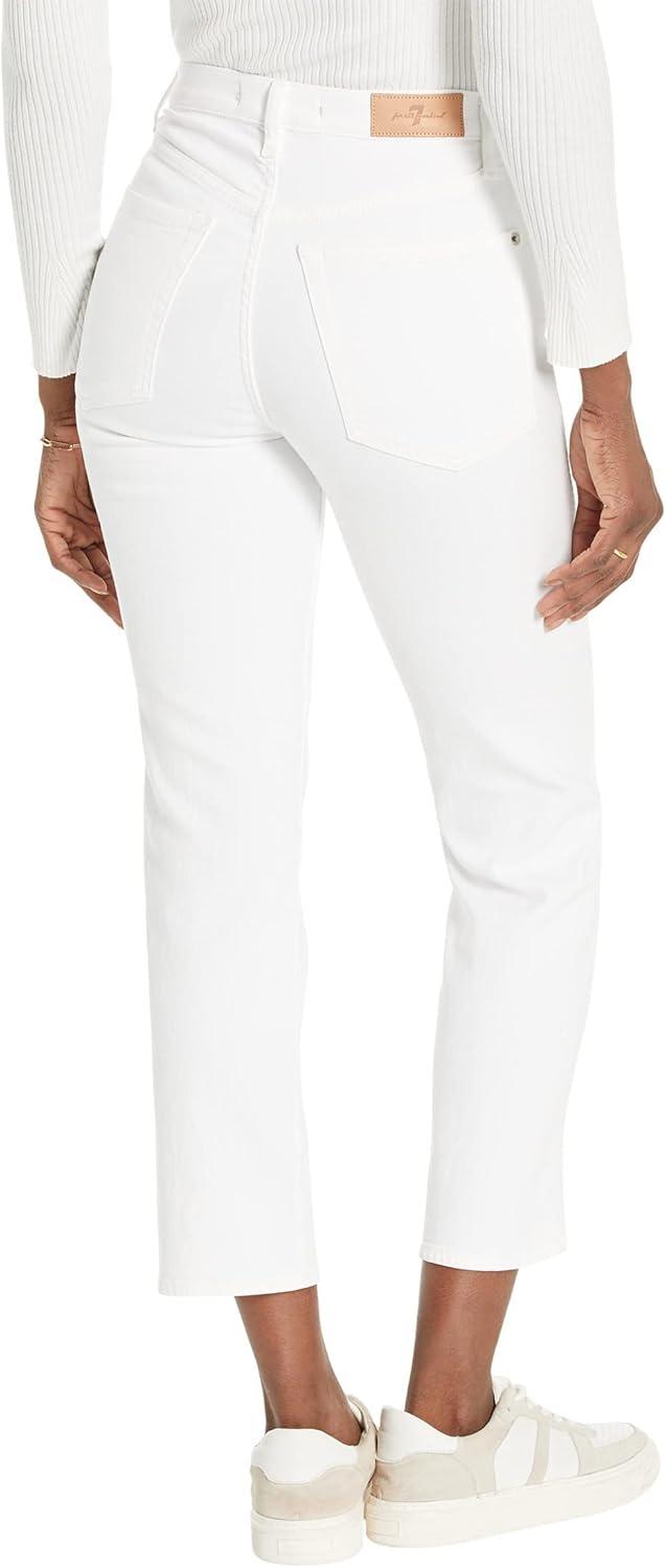 image:image7 for All Mankind Womens High Waist Cropped Straight JeansSoleil