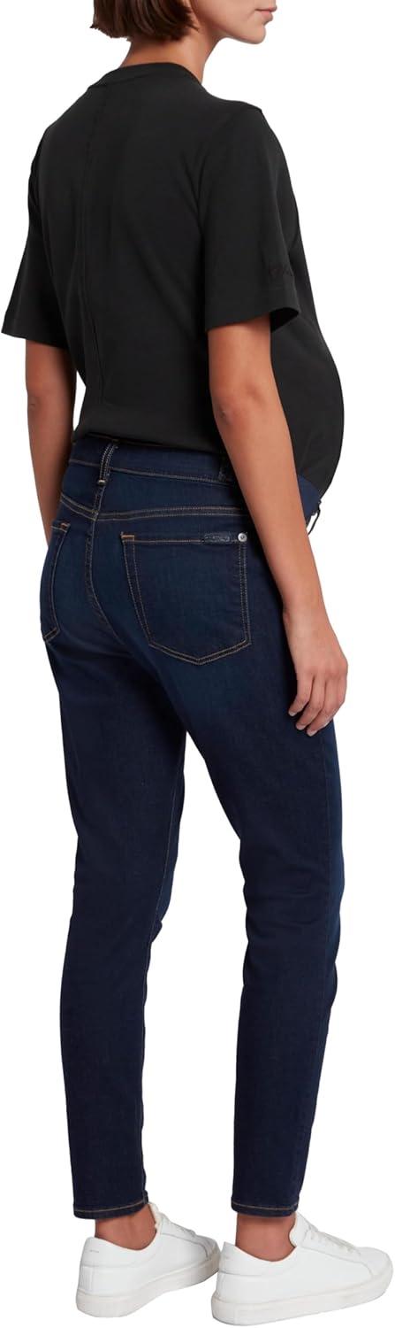 image:image7 for All Mankind Womens Maternity The Ankle Skinny Fit JeansAzul