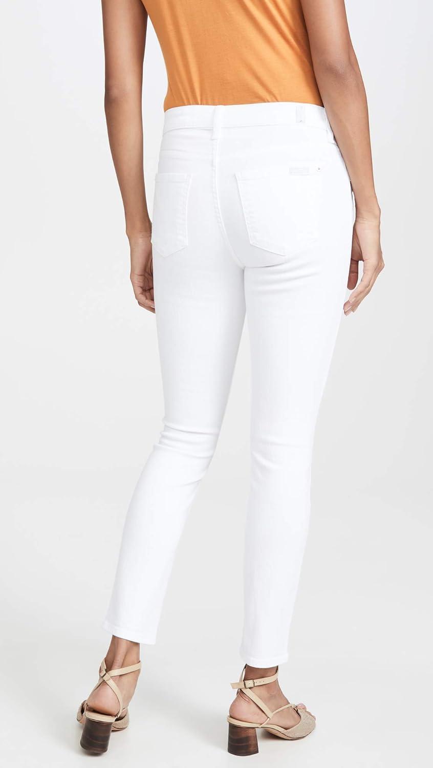 image:image7 for All Mankind Womens Maternity The Ankle Skinny Fit JeansClean White