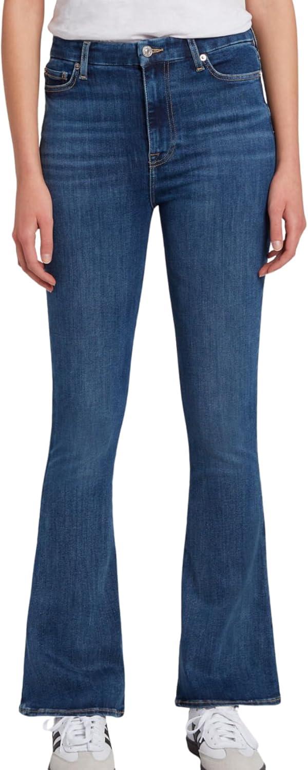 image:image7 for All Mankind Womens Ultra HighRise Skinny Tailorless Bootcut JeansJeansBlue Star