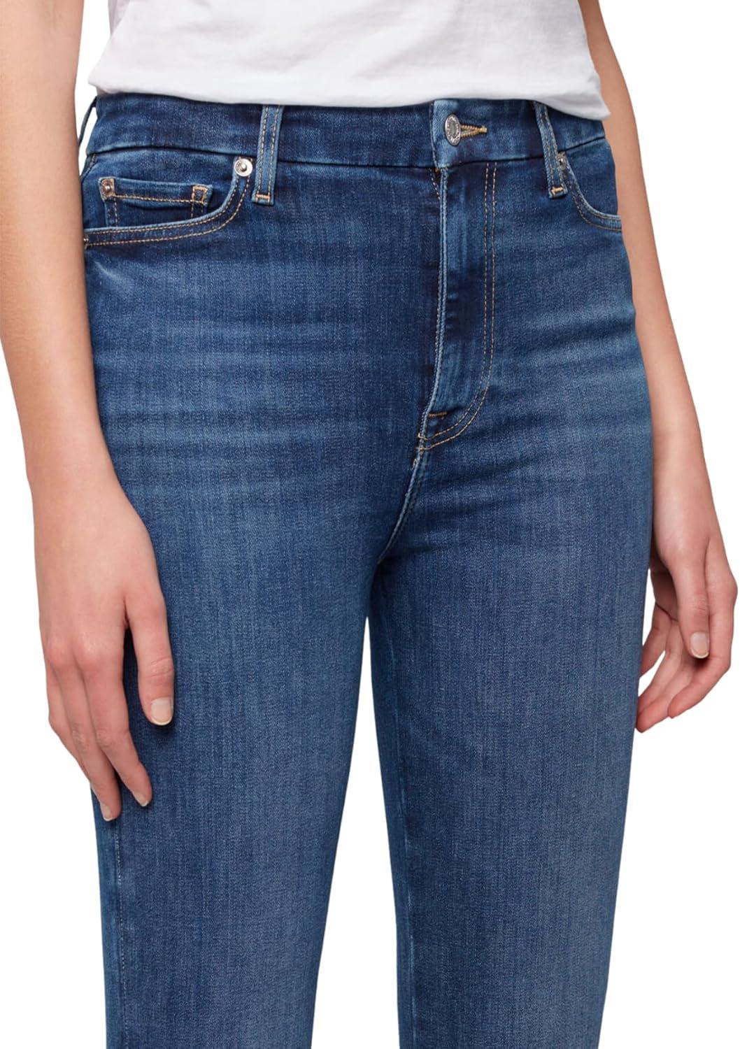 image:image7 for All Mankind Womens Ultra HighRise Skinny Tailorless Bootcut JeansJeansBlue Star