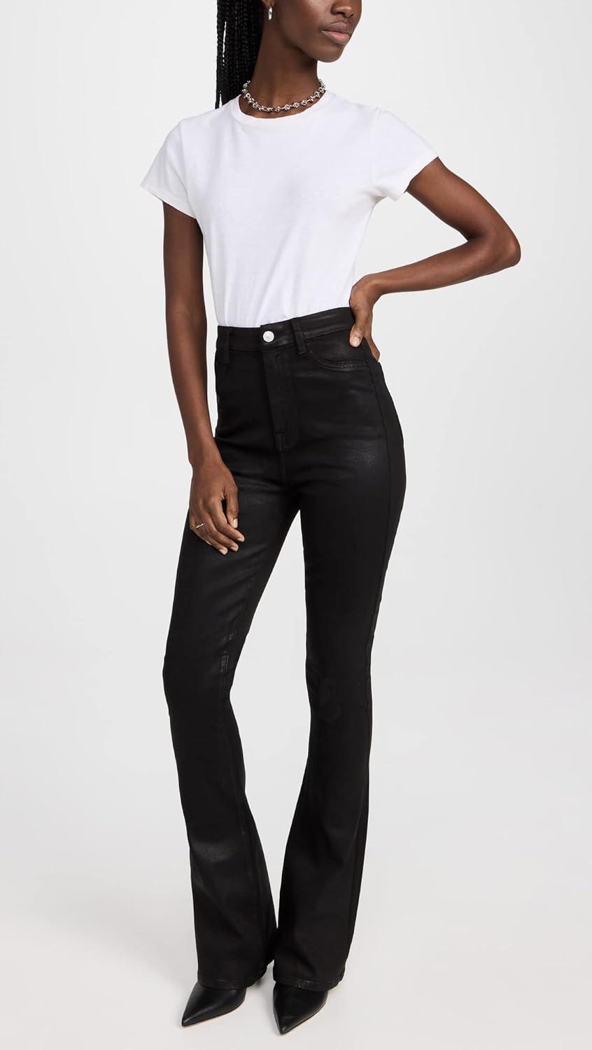image:imageUltra High Rise Skinny Bootcut in Coated BlackCoated Black