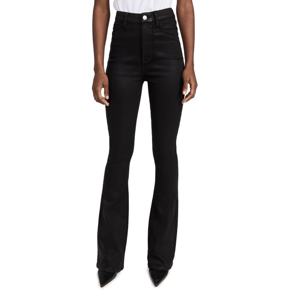 image:imageUltra High Rise Skinny Bootcut in Coated BlackCoated Black