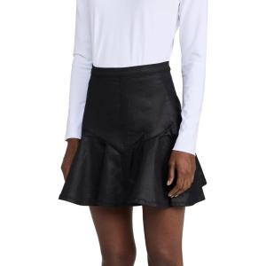 7 for All Mankind Womens Flirty Miniskirt in Rabbit Hole(Rabbit Hole)