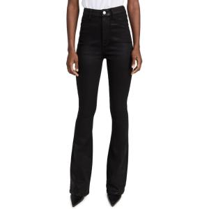 Ultra High Rise Skinny Bootcut in Coated Black(Coated Black)