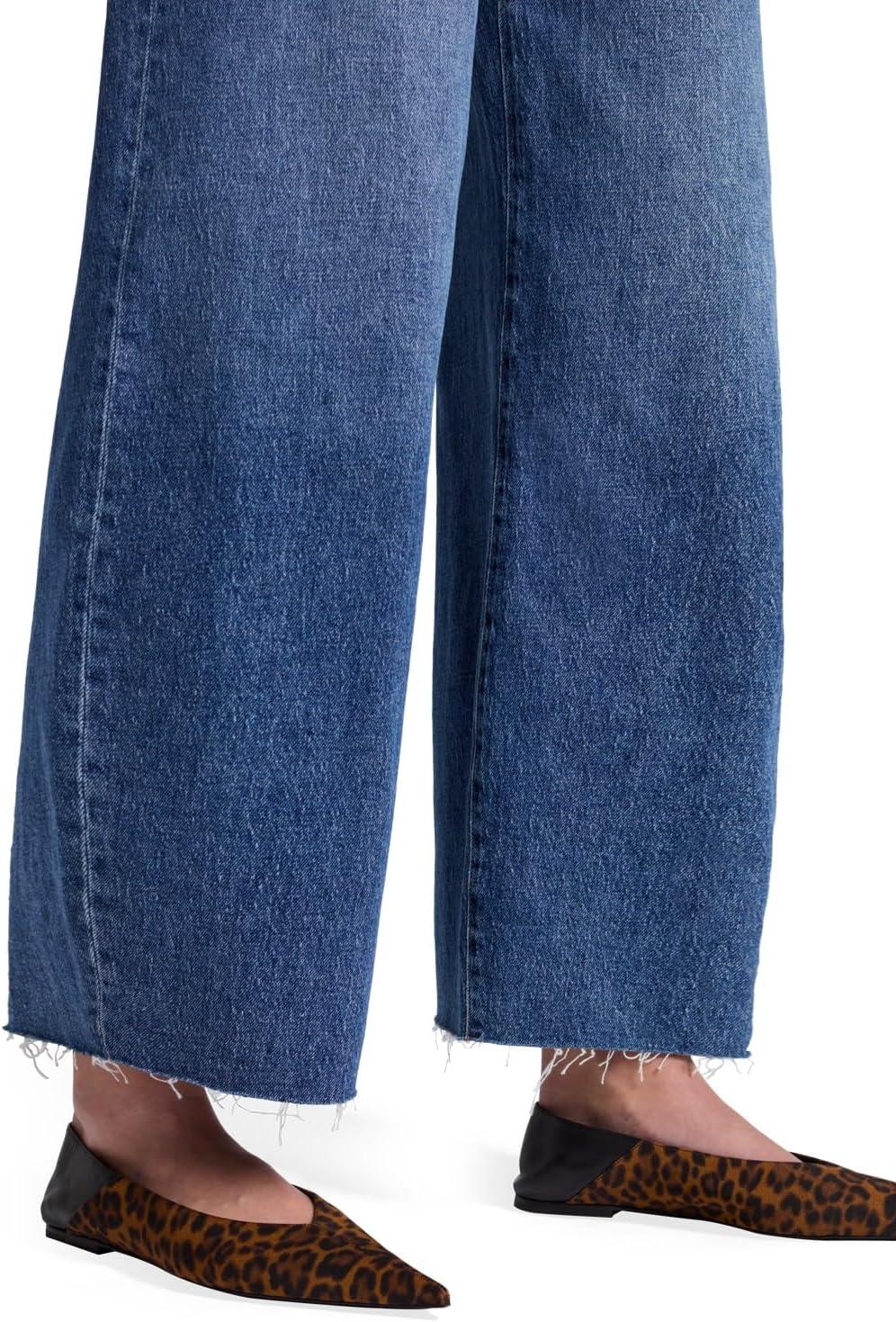 image:image7 For All Mankind Womens Bonnie Curvilinear Barrel Leg Raw Cut JeansSanta Cruz
