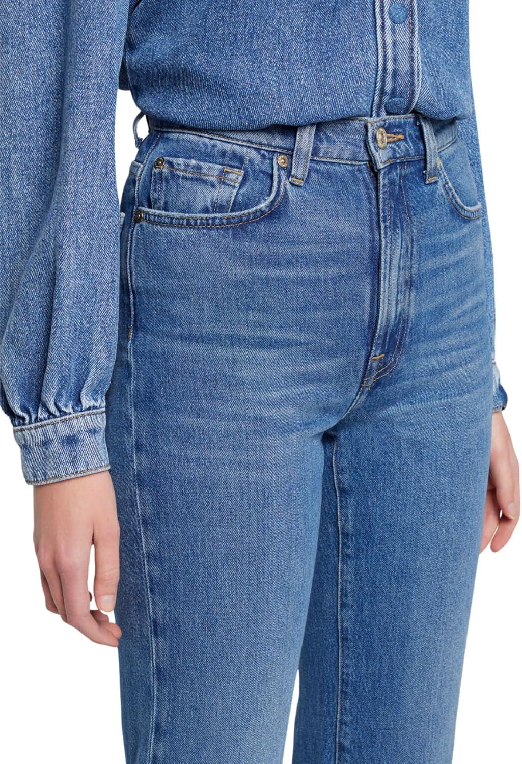 image:image7 For All Mankind Womens Logan Stovepipe Straight Leg Jeans in ExplorerJeansExplorer