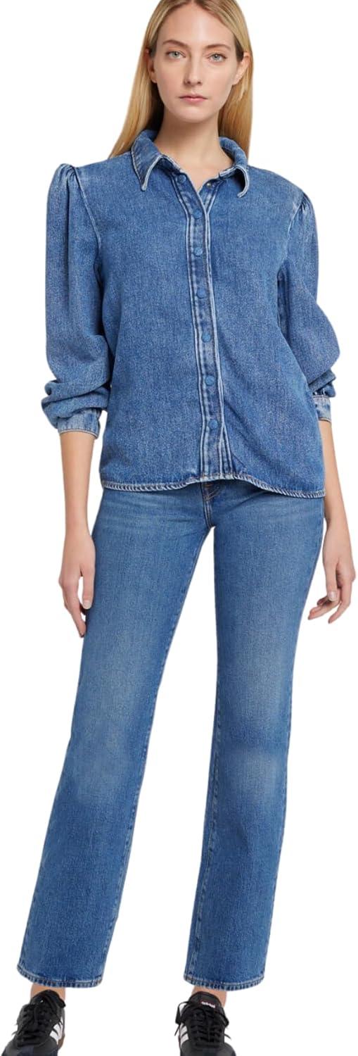 image:image7 For All Mankind Womens Logan Stovepipe Straight Leg Jeans in ExplorerJeansExplorer