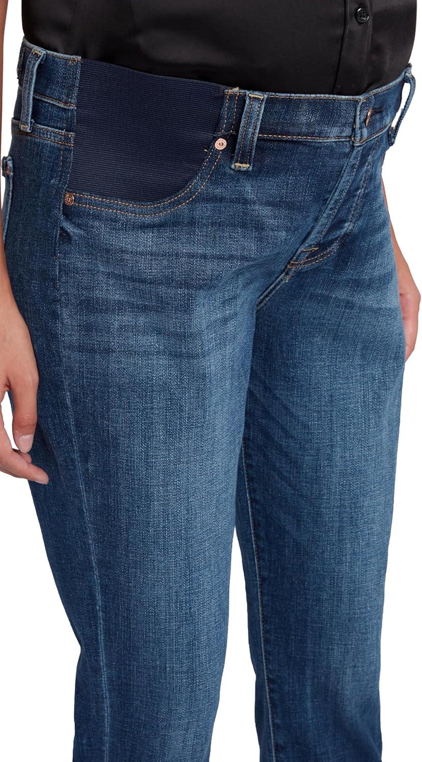 image:image7 For All Mankind Womens Maternity Josefina Broken Twill Boyfriend Jean Vanity
