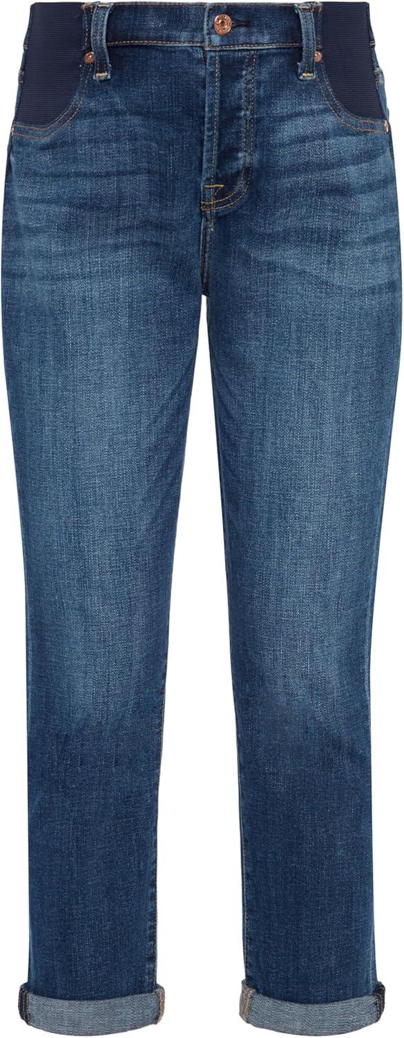 image:image7 For All Mankind Womens Maternity Josefina Broken Twill Boyfriend Jean Vanity