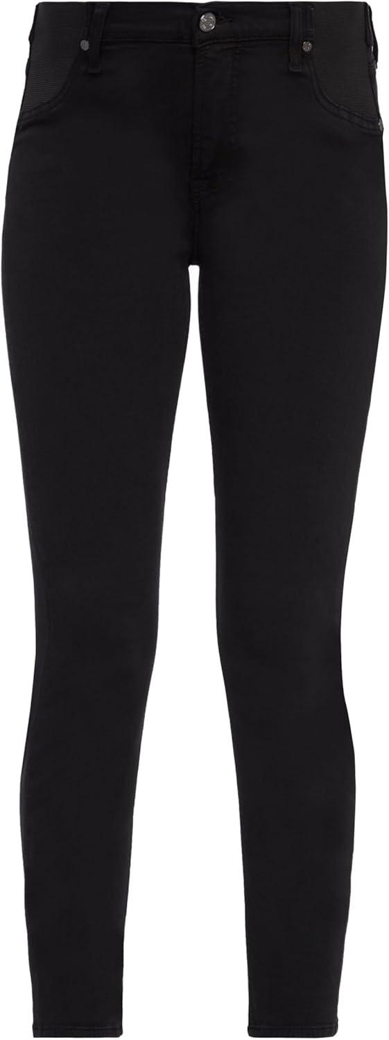image:image7 For All Mankind Womens Maternity The Ankle Skinny Fit JeansBlack