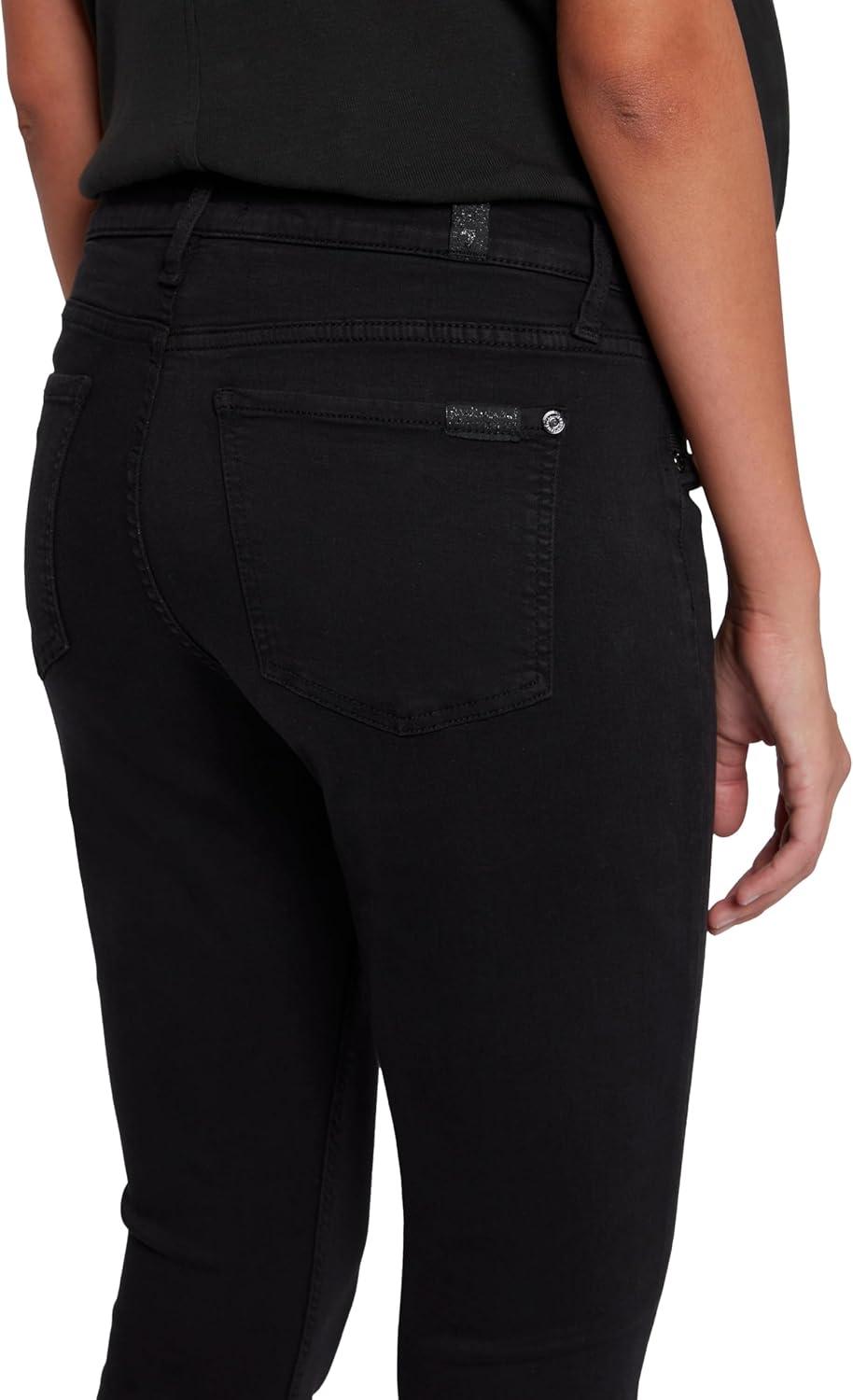 image:image7 For All Mankind Womens Maternity The Ankle Skinny Fit JeansBlack