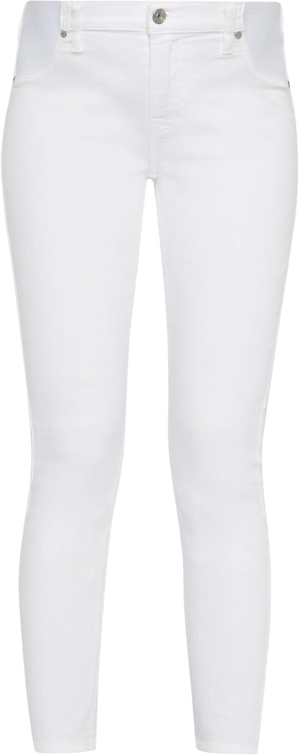 image:image7 For All Mankind Womens Maternity The Ankle Skinny Fit JeansClean White