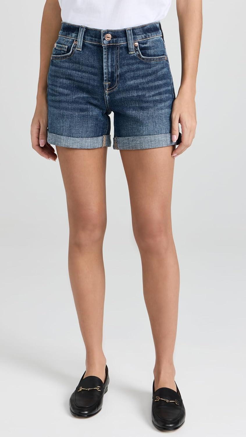 image:image7 for All Mankind Womens Broken Twill Mid Roll ShortsVanity