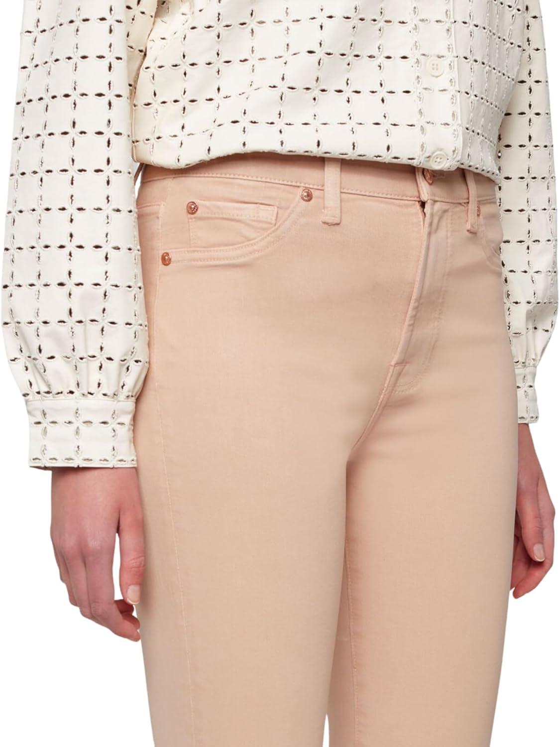 image:image7 for All Mankind Womens HighWaisted Slim Kick Flare PantsCaramel Coated