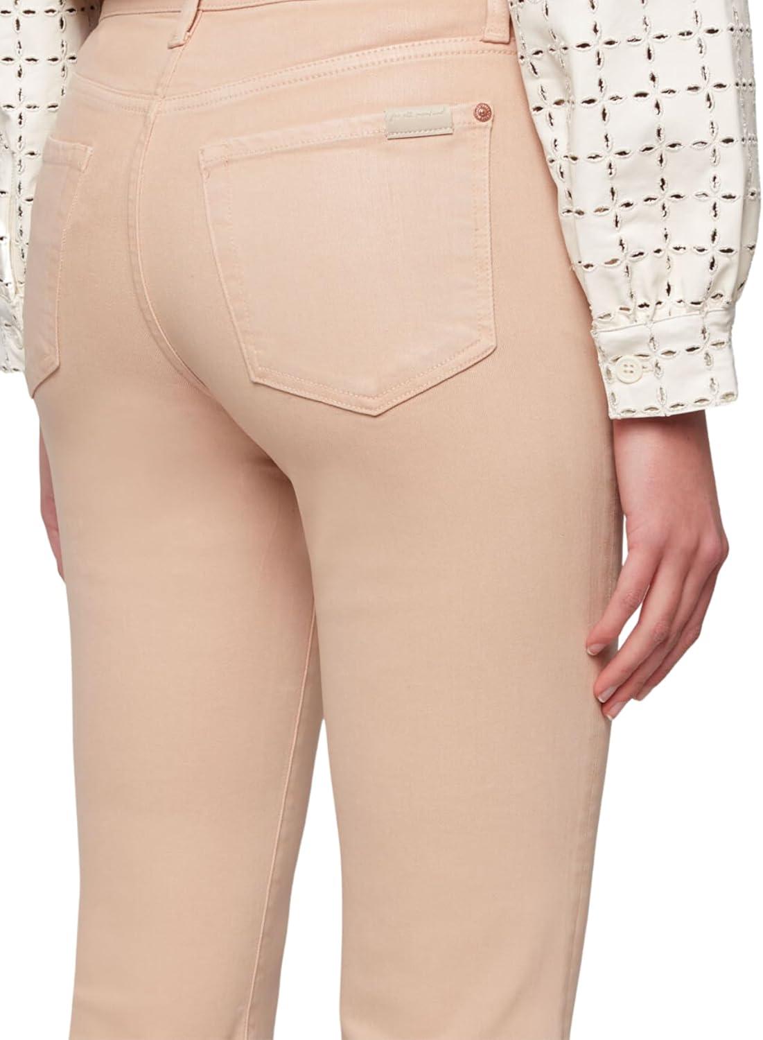 image:image7 for All Mankind Womens HighWaisted Slim Kick Flare PantsCaramel Coated
