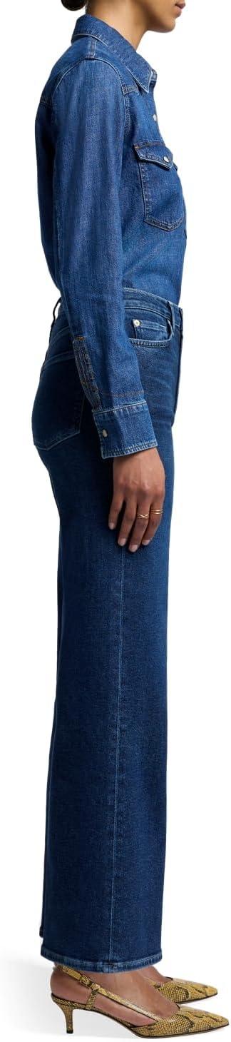 image:image7 for All Mankind Womens Luxe Vintage Ultra High Rise Jo Wide Leg JeansParadise Cove
