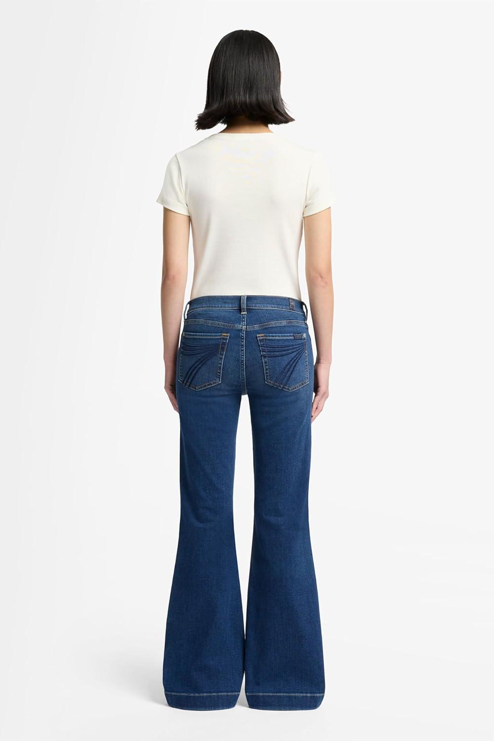 image:image7 for All Mankind Womens Slim Illusion Dojo Wide Leg Trouser Jeans 30Medium Melrose
