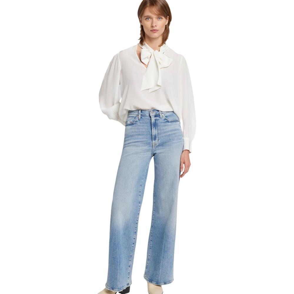 image:image7 for All Mankind Womens Womens Ultra HighRise Wide Leg Jo Bootcut JeansMust