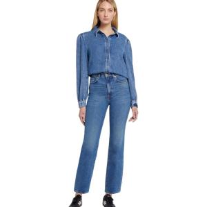 7 For All Mankind Womens Logan Stovepipe Straight Leg Jeans in ExplorerJeans(Explorer)