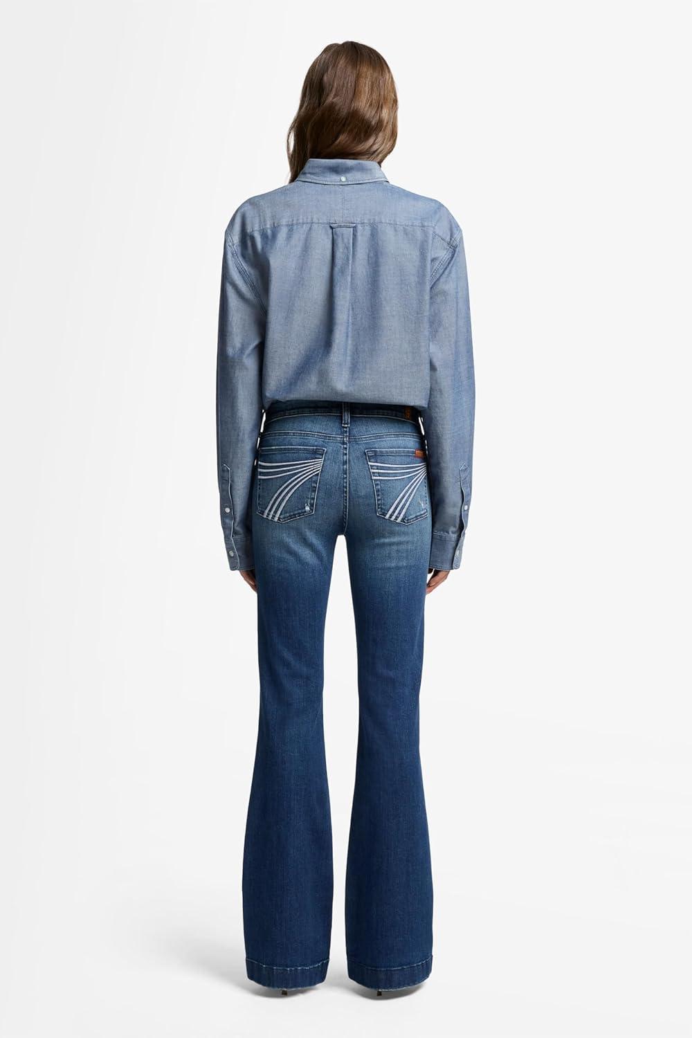 image:image7 for All Mankind Womens Dojo Trouser JeansLake Blue