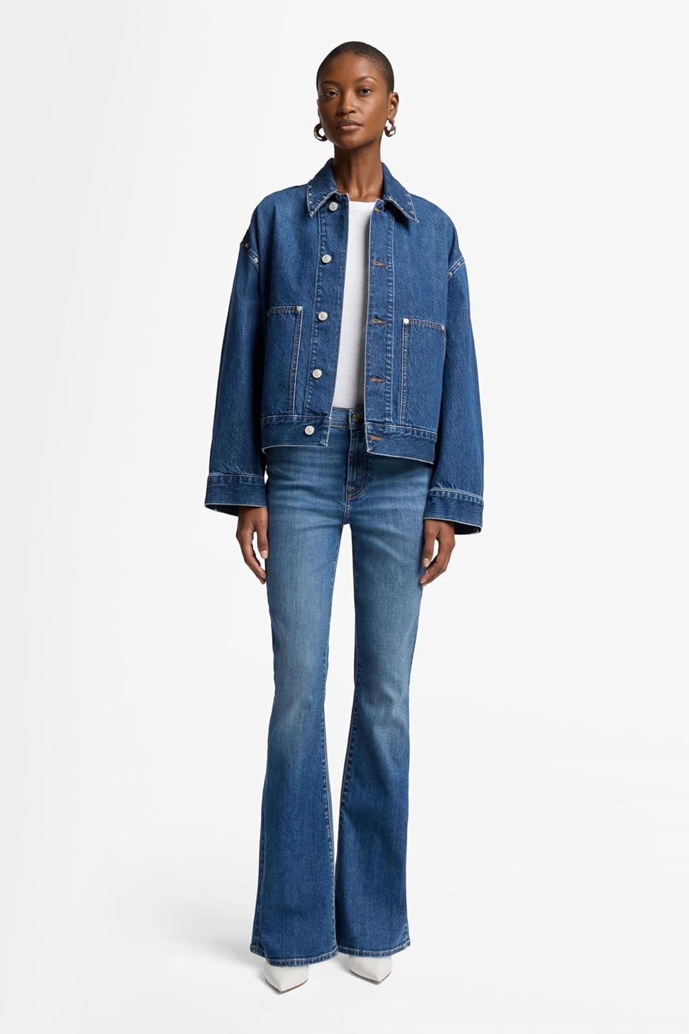 image:image7 for All Mankind Womens High Waist Ali Flare Leg JeansRoyalty